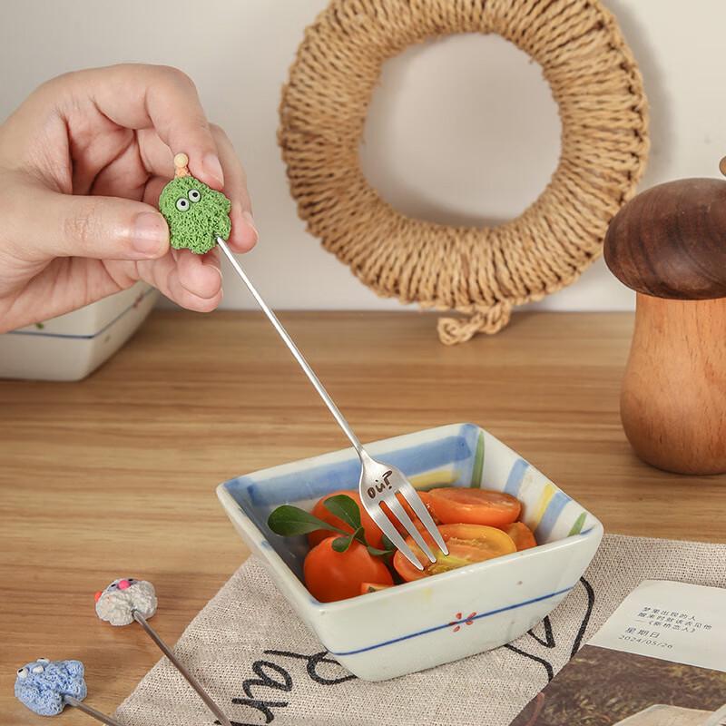 Wutuo Cartoon 304 Stainless Steel Dessert Utensil Set