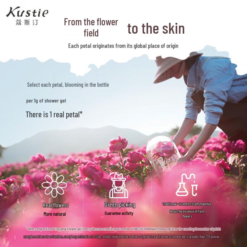 Kustie Jasmine Petal Shower Gel