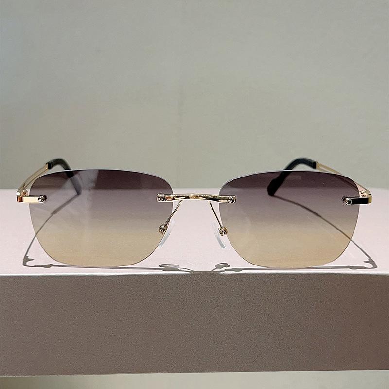 JYL TS Sunglasses Protection Ellipse Frameless Pink/3573
