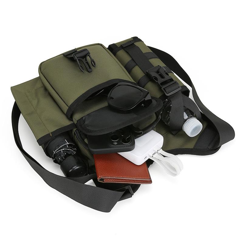 Outdoor Shoulder Bag Men's Water Kettle Umbrella Crossbody Bag Large Capacity Mobile Phone Bag