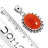 925 Sterling Silver Pendant Women Gemstone Handmade Jewelry Easter Gift Amber Amethyst Black Onyx Carnelian Garnet Quartz Green Onyx Gold Stone