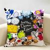Cute BBattle For BFB Cushion Cover Natural Linen Organic Fabric DoubleSided Printing Room Sofa Decor Pillow Case