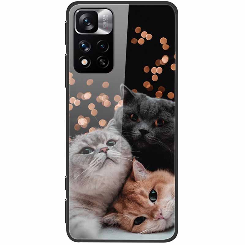 Tempered Glass Case For Xiaomi Redmi Note 11 Pro+ 5G Cover Hard Protective Funda for Redmi Note 11 Pro Plus 5G Soft Bumper 6.67