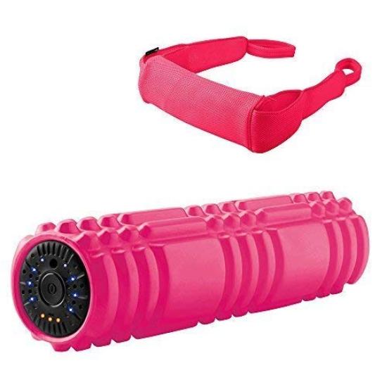 

3D Massage Roll Pink Roller Massage Roller Myofascial Release Dr.Air MR-001 (Shoulders, Back, Hips, Legs) Health/Foam (Powerful Vibration) розовый