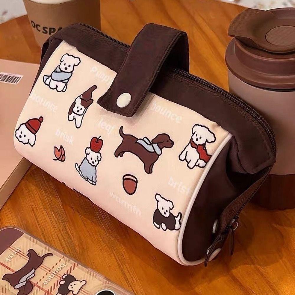 Black Cat Print Pen Storage Bag Large Capacity Pen Bag Fashion Pencil Case Kids