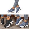 Casual Denim Platform Sneakers With Zipper Closure For Womens Autumn Walks