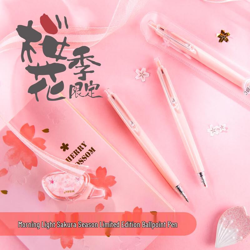 Выдвижная гелевая ручка M&G Sakura, лимитированная серия