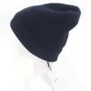 Pristine CELINE Knit cap Logo embroidery beanie Navy cashmere mens 2AG83207O Used