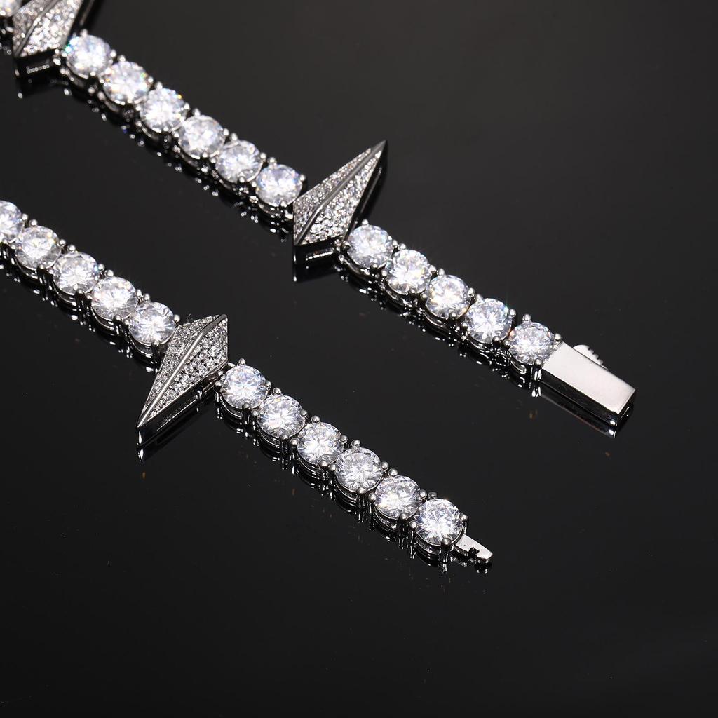 5mm Zircon Black Panther Tennis Chain Necklace - Trendy Hip Hop Jewelry with High-End Feel