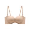 Front-buttoned Bra Women's Gathering Underwear Women's Anti-slip Strapless Bra Breast Retraction Invisible Bra Push Up Bra
