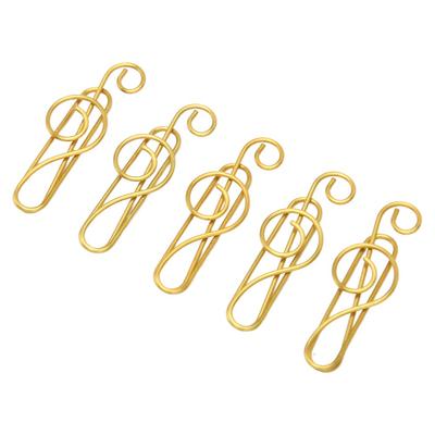 100 Pcs Gold/ Green Cute Paper Clips Anti Slip Small Paper Clips Cute Cute Planner Clips  Notebook
