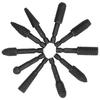 10Pcs Woodworking Grinding Drill 14in Hex Shank Engraving File Rotary Burr Drill Bits Set