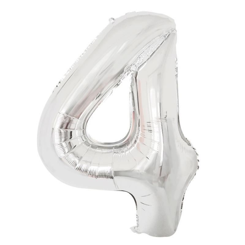32-Inch Gradient Color Aluminum Foil Number Balloons - US Version