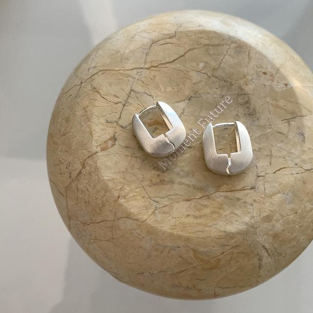925 zilveren minimalistische geometrische witte zirkoon oorbellen voor dames meisje mode nieuwe sieraden dames cadeau feest