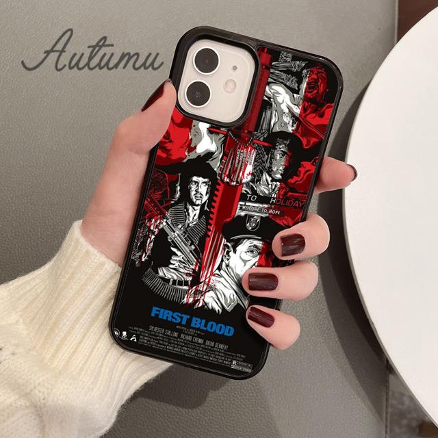 Buy First Blood John J. Rambo Phone Case for iPhone 11 12 13 14 Pro Max ...