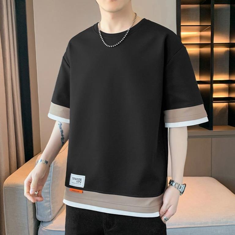 Summer Oversized 8XL Men's T-Shirts Drop Shoulder Male T-shirts Clothes Man Top Tees