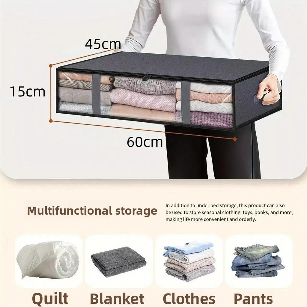 Modern Foldable Nonwoven Fabric Storage Bag For Bedroom Closet Organization