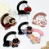 1Pcs Cartoon Cat Carabiner Acrylic Shaped Bag Keychain Cute Animal Backpack Charm Girls Aesthetic Climbing Hook Accessory
