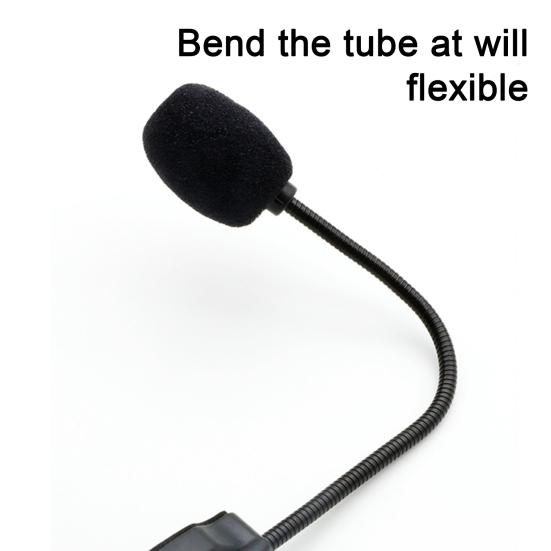 Mini Wired Headworn Sound Noise Reduction Microphone Clear Compatible with Most Amplifiers Portable