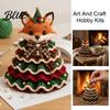 Kit de Ganchillo para Principiantes Kit de Árbol de Navidad Animal DIY Vaca de las Highlands Hilo Decorativo Lindo Manualidad con Hilo Perro Salchicha Gato Manualidades para Principiantes Festivo Hecho a Mano