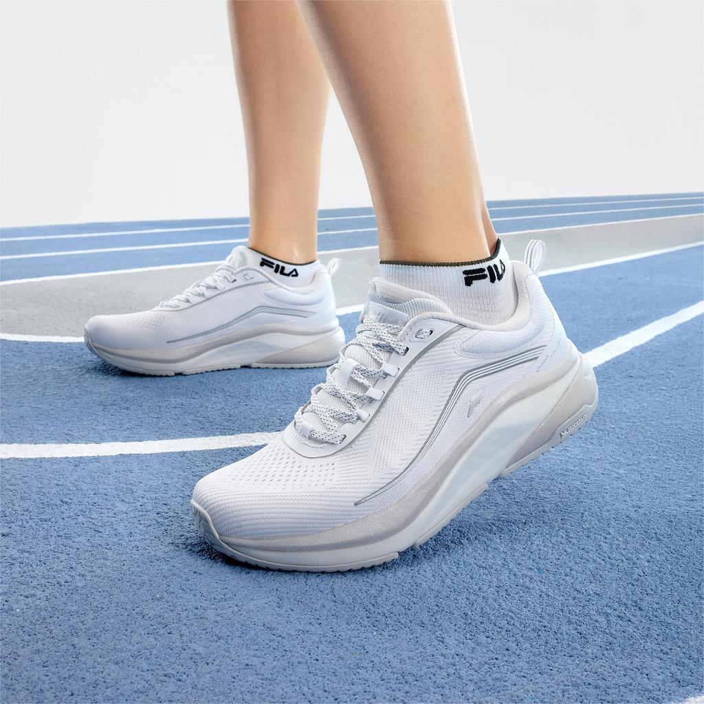 FILA SPD Panther 2 Comfortable Simple Versatile Fabric Low-Top Casual Running Shoes Women sneaker White A12W421103FWN