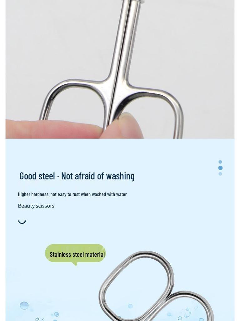 Stainless Steel Pointed Cuticle Scissors - Professional Manicure Tool for Delicate Skin Removal.