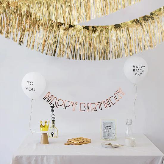 300x30cm Shining Reusable Eye-catching Rain Curtain Party Table Skirt Glitter Fringe Garland Holiday Supplies