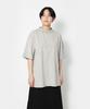 Snow Peak Recycled Cotton Mockneck T-Shirt, Size L, M.GREY, TS-25SU403, Perfect for Festivals, Camping, and Outdoor Activities