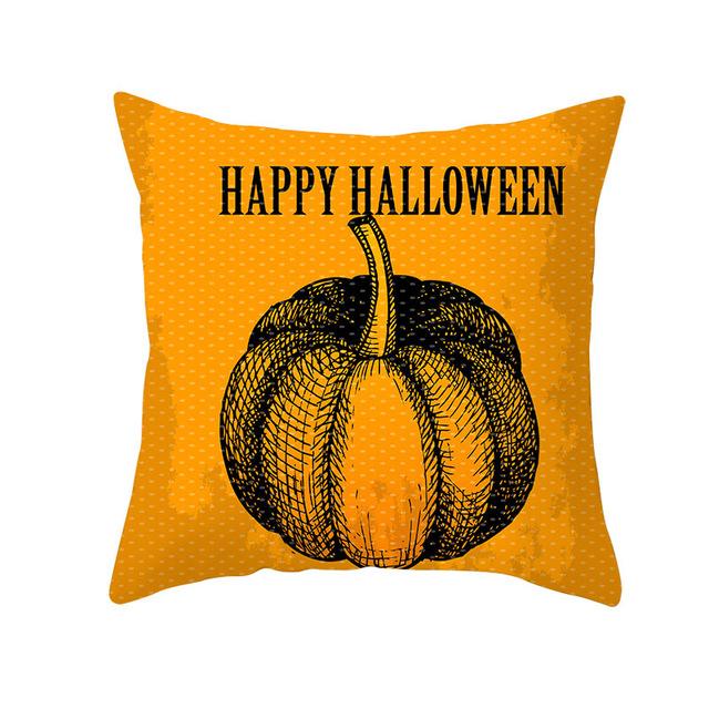 Halloween Cushion Cover Halloween Pumpkin Throw Pillow Case Halloween Printing Decorative Pillowcase Cushion Cover Zt212