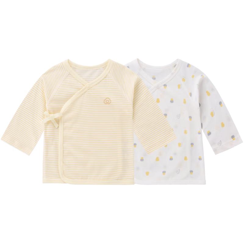 PurCotton Newborn Baby Long Sleeve Bodysuit Pajamas