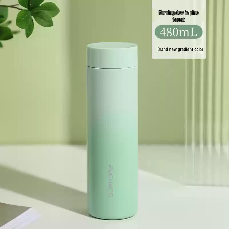 Fuguang 316L Stainless Steel Vacuum Flask with Tea Infuser, 480ml