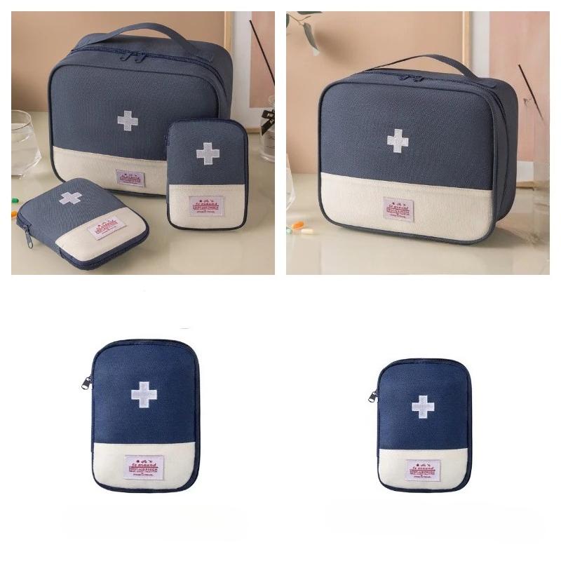4Pcs/set Portable Medical Storage Bag Camping Emergency First Aid Kit Organizer Home Outdoor Travel Bag Home Emergency Medicine kit Travel Storage Bag