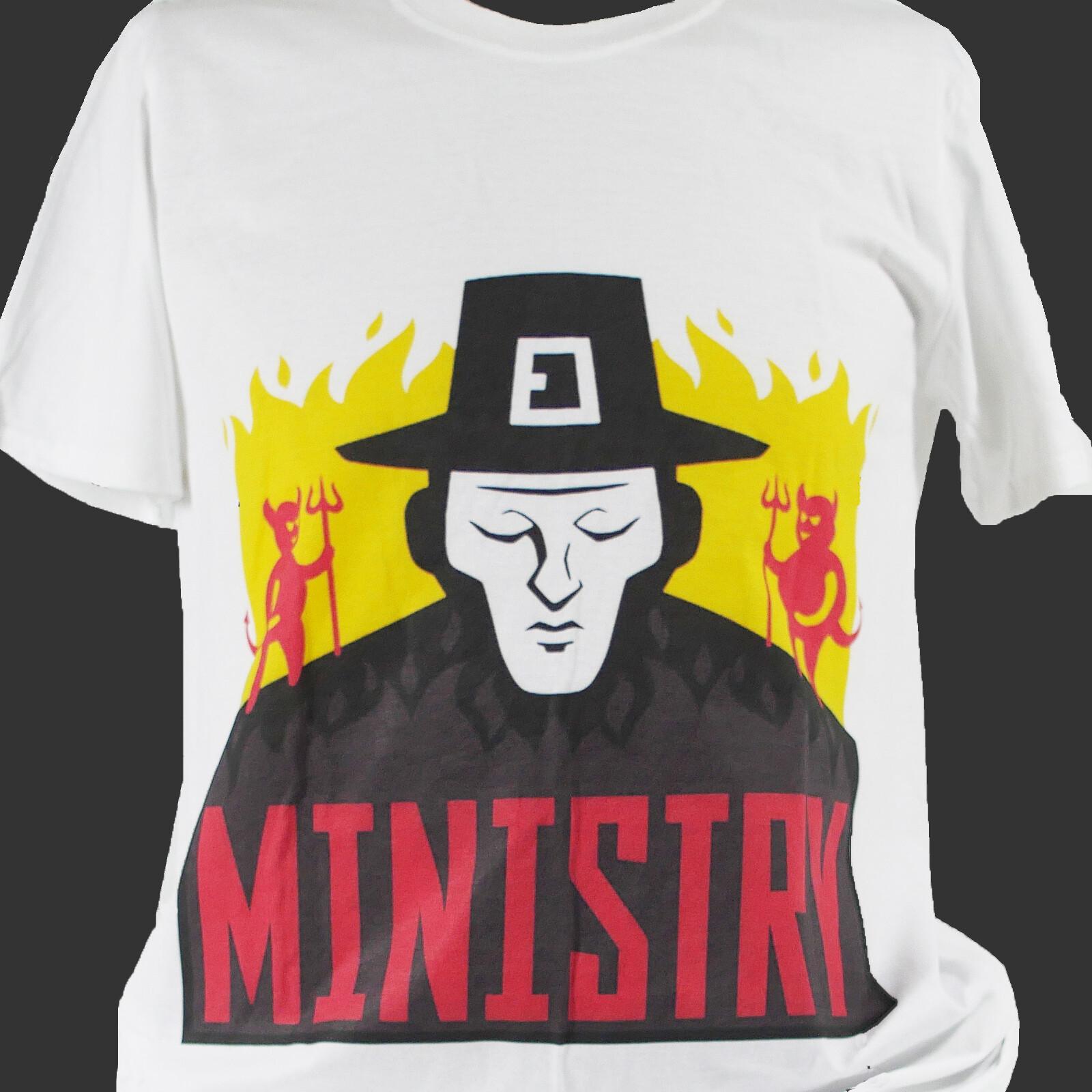 MINISTRY INDUSTRIAL METAL ROCK T-Shirt Mens Womens Tees Top unisex S-3XL L