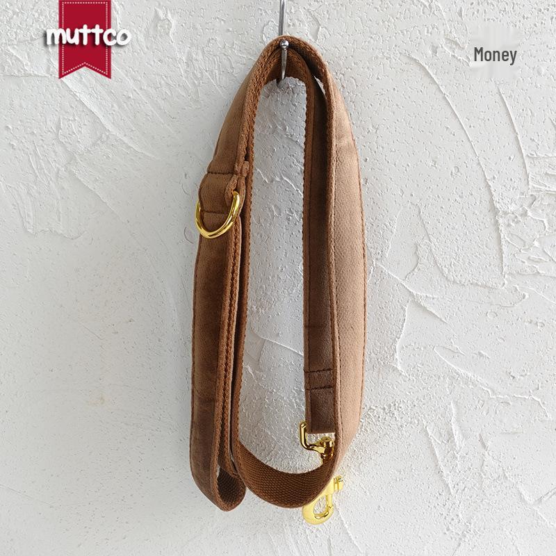 MUTTCO Solid Color Dog Collar for Golden Retriever and Teddy, UDC-079B Medium