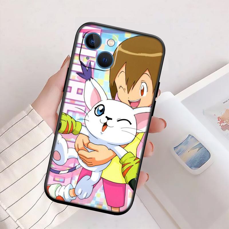 Angel D-Digimons New High-End Shell Phone Case for iPhone 16 15 14 13 12 Pro Max Plus Mini