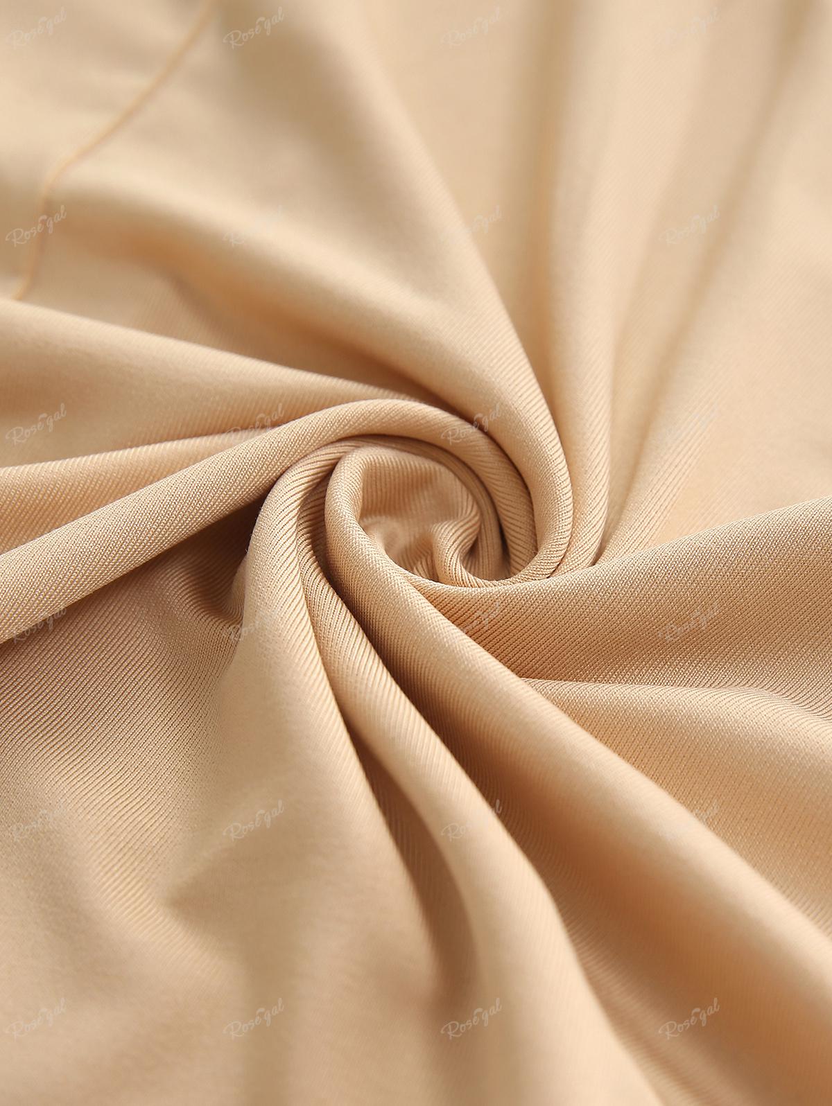 Rosegal Большие размеры Многослойный топ на бретельках с открытой спиной и кружевом — фото 4