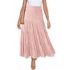2026 Summer Fashion Women Bohemian High Waist Elastic A-Line Skirt
