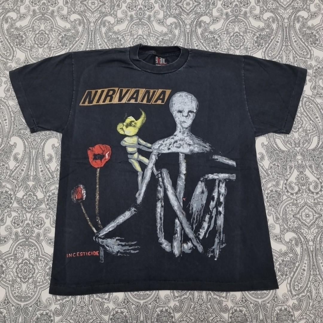 Винтажная футболка Nirvana, размер L, с принтом Incesticide Sliver Bleach Nevermind и Курта Кобейна. 4XL