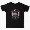Dracula Bram Stoker Death Metal Wolves Gothic Horror Design Kids T-Shirt