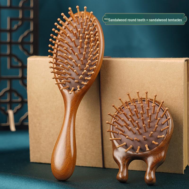 

Wooden Air Cushion Massage Comb for Men & Women - Sandalwood Long Hair Comb
