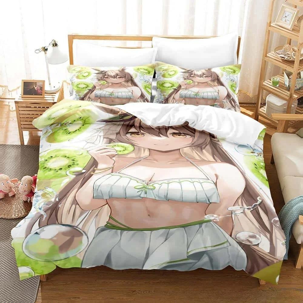 

SkinFriendly Soft Single Twin Full Queen King 3D Kawii Girls Uma Musume Pretty Derby Size Bed Adult Kid Bedroom Duvetcover Sets Quilt Comforter (quilt)-EU Single(135*200cm)3pcs
