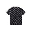 New MLB Base Logo Polo Shirt Women's Black 3FPQM6023-50BKS