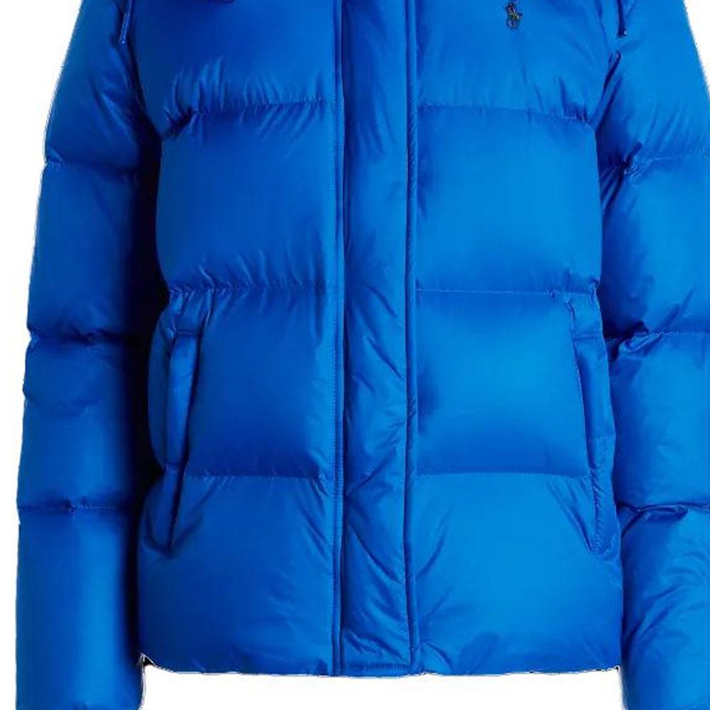 Polo Ralph Lauren Solid Color Zip Removable Hood Jacket Women jackets Blue WMPOOTWN2820-223