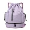 Stylish Outdoor Basketball Backpack with Reflective Strips - Lightweight, Large Capacity, Drawstring Closure