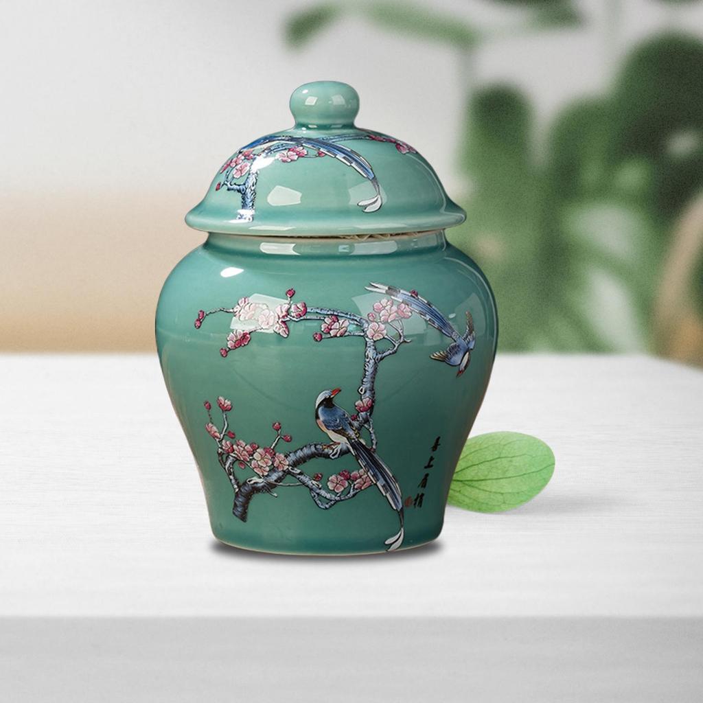 Ceramic Ginger Jar Asian Ginger Pot Vase for Wedding Table Decoration