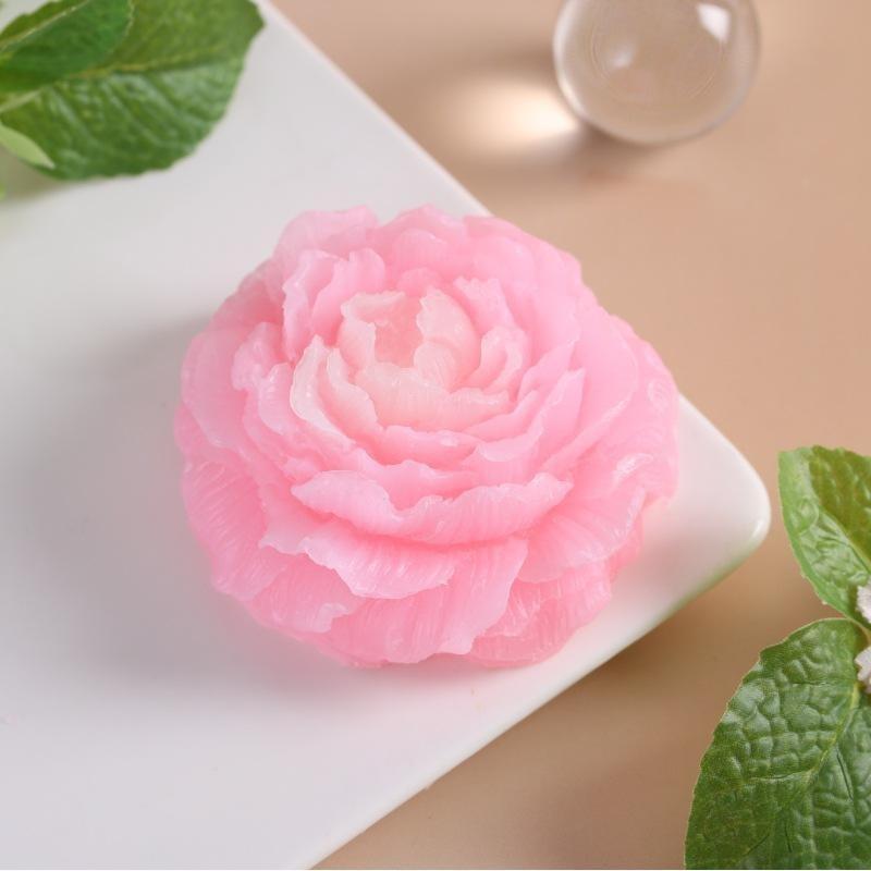 Rose handmade soap accompanied by hand gift facial cleansing aromatherapy