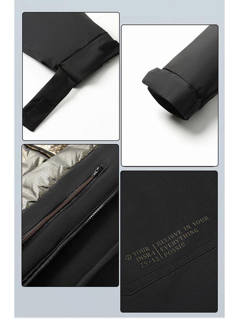 Men's Winter Ski Suit: Cotton-Padded Thickened Wool Jacket for Outdoor & Casual Use