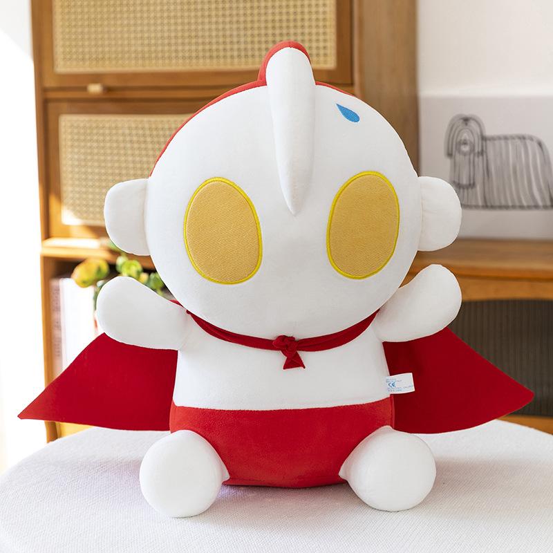 

Cute Plush Ultraman Toy Adorable Cartoon Boys Kids Bedtime Pal Birthday Gift 35cm красный