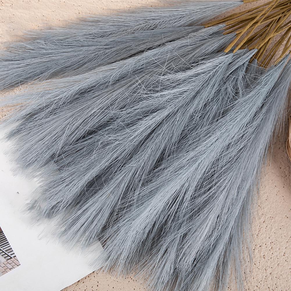 Lifelike Appearance Artificial Flowers Natural Pampas Reed Grass Solid Color Wedding Decoration Artificial Flowers