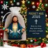 Pocket Hug Jesus Gift Blessing Jesus Prayer Figurine with Card Christian Pocket Hug Keepsake Religious Faith Ornament for Christian Gifts